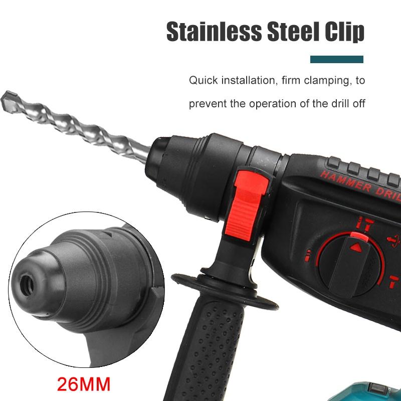 Аккумуляторный беспроводной перфоратор 4 в 1, бесщеточная электрическая ударная дрель, ударная дрель, перфоратор для аккумулятора 18 В