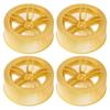 1/10 Racing RC Car Wheel Plastic Wheel Hub RC Car Spare Accessory On Road Racing Car(Gold )