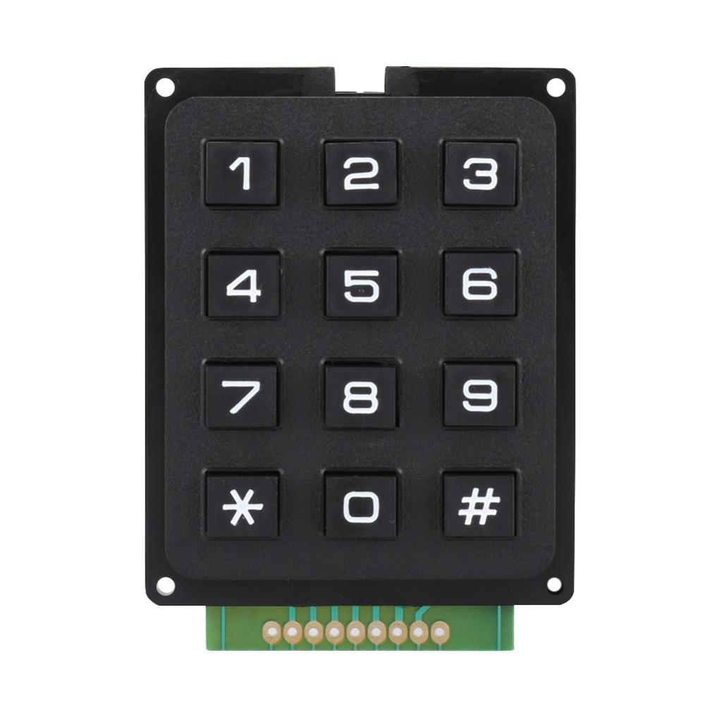 Push Buttons External Keypad 3x4 Matrix Array Switch Practical Number Pad DIY Electronics