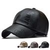 Winter Windproof Warm PU Leather Baseball Cap Snapback Trucker Hat Golf Cap