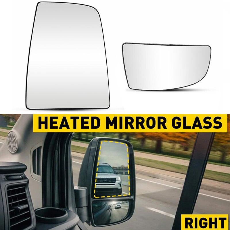 2 шт./комплект левое и правое боковое стекло зеркала (Верхний+Нижний) Прозрачная линза с подогревом подходит для Ford Transit 150 250 350 2015-2022