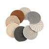 8/10 Pcs Cotton Rope Woven Trivet Placemats Braided Hot Pads Natural Dinner Plate Mat Set  Desk