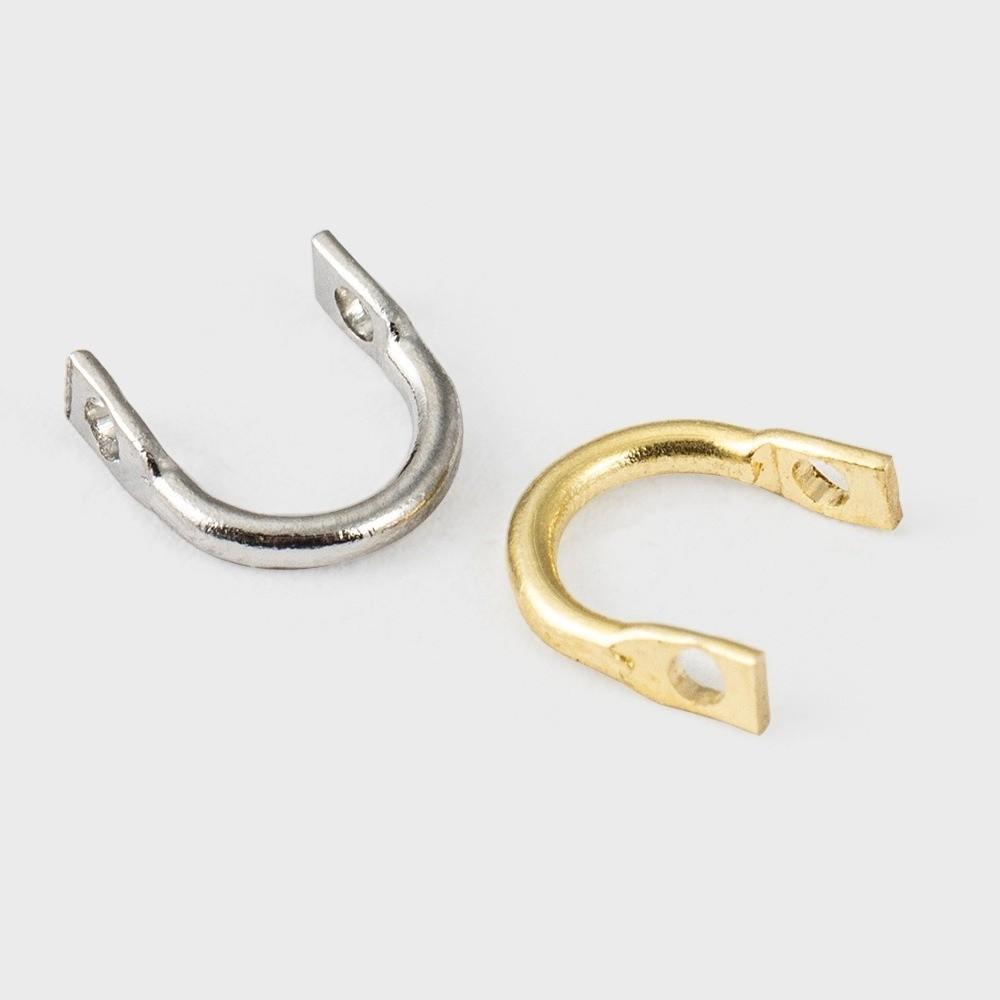 100pcs Fishing Spinners Sliver/Gold Color U-Shaped Fishing Spinners Easy Spin Clevises For Fishing
