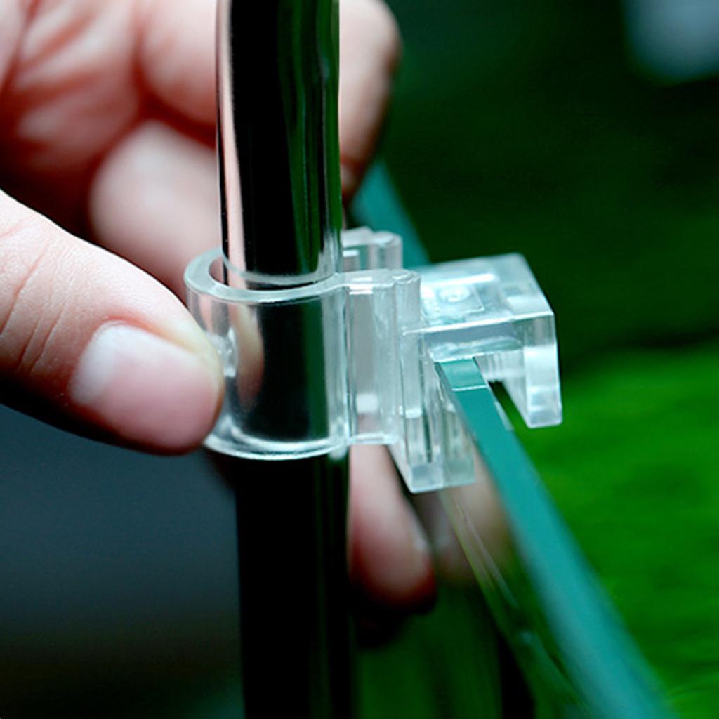 Aquarium Lily-Pipe Plastic Fixture for Fix Inflow/Outflow-Tube Clamp Plastic Water Pipe Clip Water Exchanger Hose