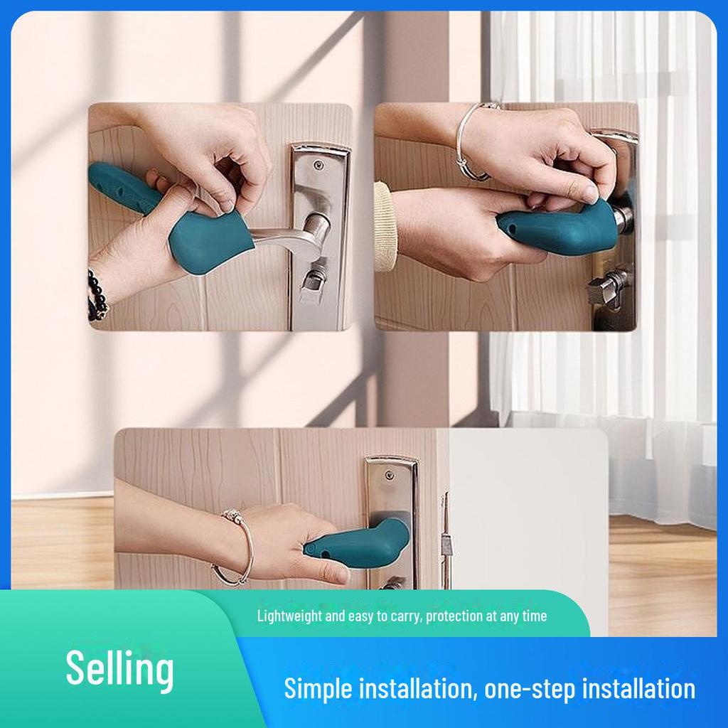 Силиконовые накладки на дверные ручки для детей - противоударные, мягкие присоски для спальни и ванной комнаты