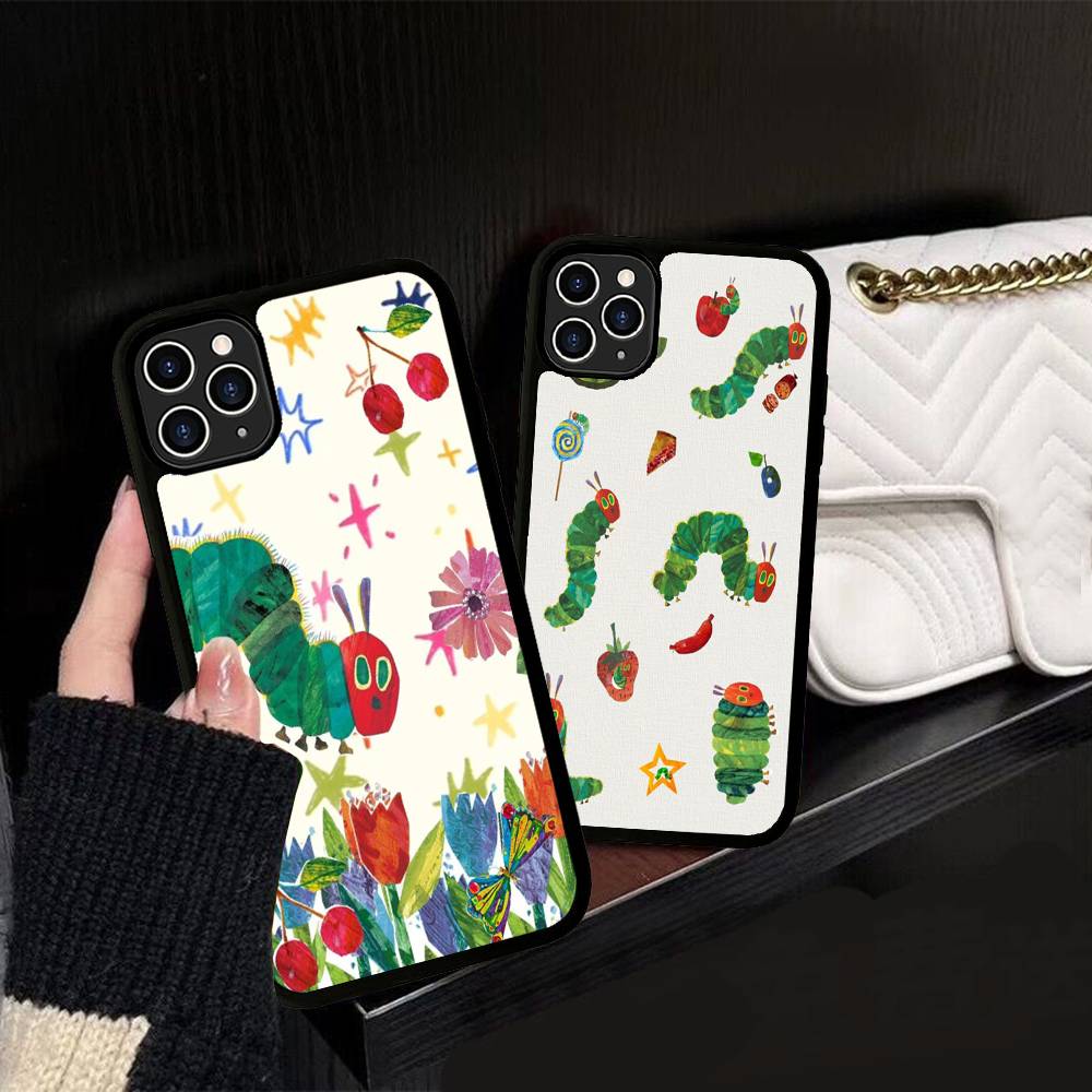Очень голодная гусеница Для IPhone 17 16 15 14 13 Pro 12 11 Pro Max Жесткие Чехлы для Телефона из PC+TPU Задняя Крышка