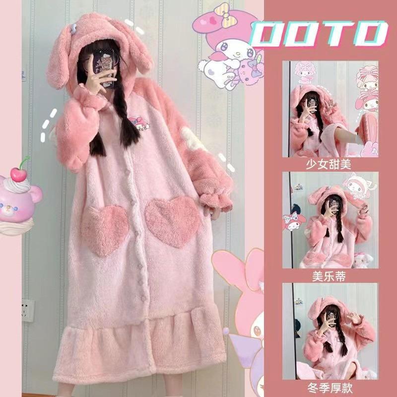 Men's and Women's Fall and Winter Sports and Leisure Warm TV Blanket Premium Women's Plush Soft Robe Fluffy Warm Fluffy Bathrobe Robe Long Robe