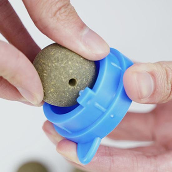 Cat Licking Toy Rotating Wall-mounted with Stickers Natural Materials Self-adhesive Increase Appetite Teeth