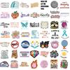 50PCS Anxiety Sensory Stickers Harajuku Inspirational Notebook Graffiti Phone Laptop Luggage DIY Graffiti Waterproof Sticker