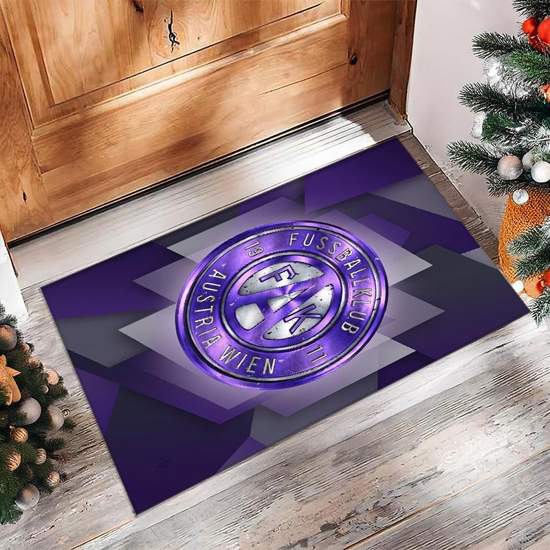 Austria Wien FC Soccer Football Pattern Soft Area Rug Non Slip Indoor Floor Carpet Sports Decor Mat for Bedroom