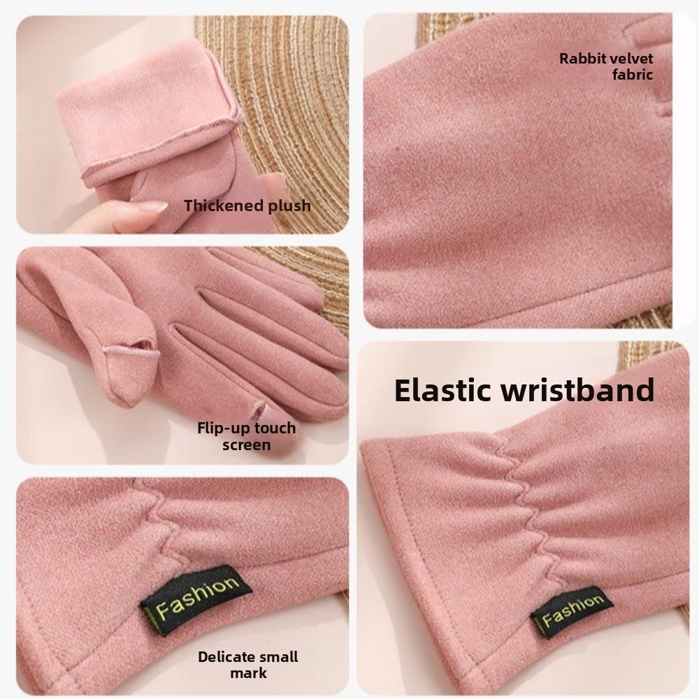 Warm Winter Gloves Touchable Screen Driving Mittens Windproof Cold Proof Gloves Autumn and Winter