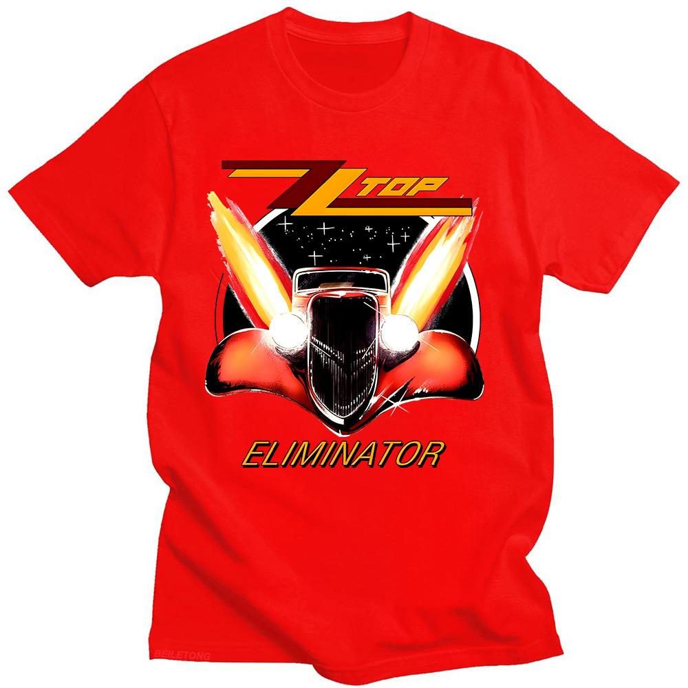 Футболка ZZ Top Eliminator 1983 Tour Футболки ZZ Top Rock мужские классические винтажные летние женские/мужские хлопковые дышащие футболки уличная одежда