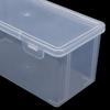 1Pc Storage Organizer Box Large Capacity Plastic Pencil Box Stackable Translucent Clear Pen Box Office Supplies