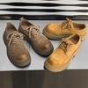 Big Head Derby Shoes Low-top Platform British Style Tooling Couple Shoes Casual Retro Old Leather Shoes 45109-J