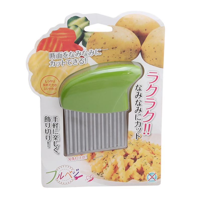 Овощерезка из нержавеющей стали, овощерезка, волна, измельчитель, нож для нарезки картофеля, слайсер, кухонный инструмент