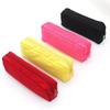 Office Black Canvas Pencil Case School PencilCase for Boys Girls Simple Candy Color Large-capacity Pencil Cases Stationery Cosmetic Bag
