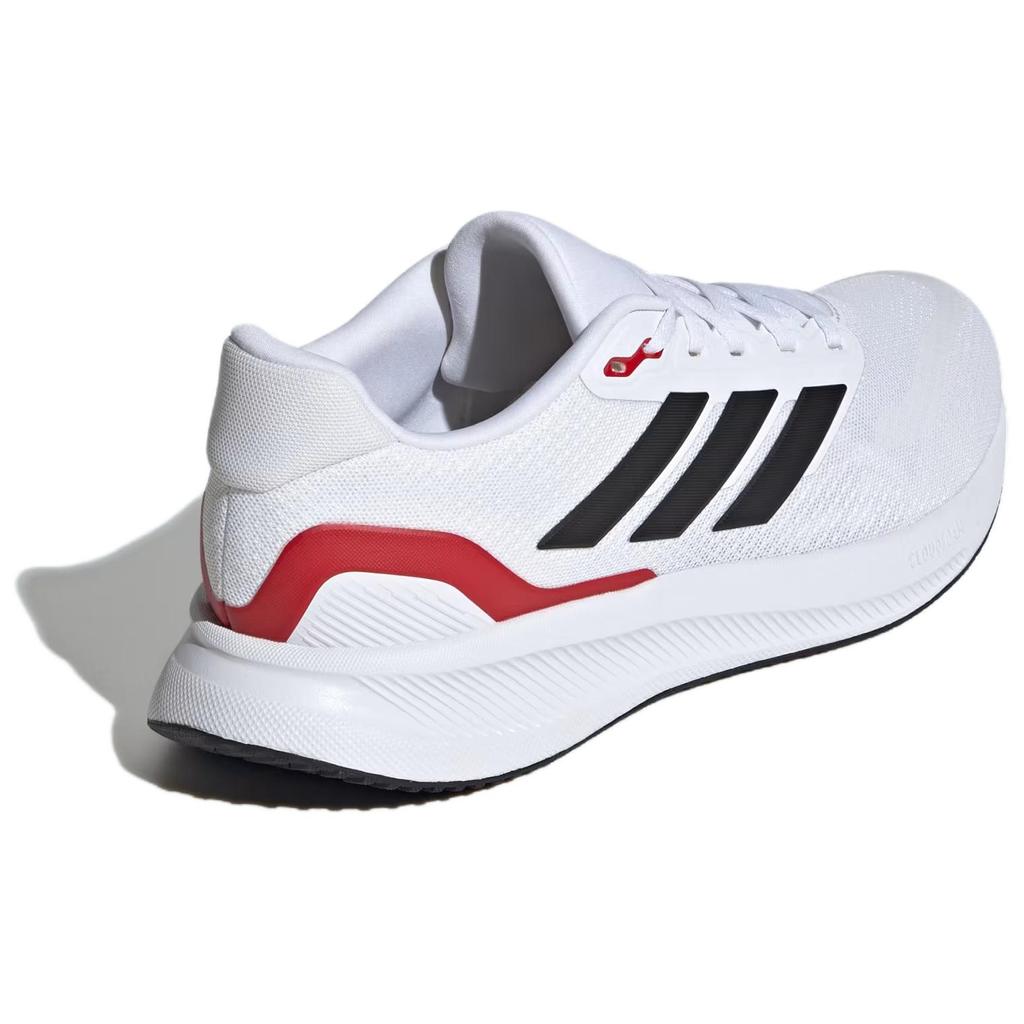adidas Runfalcon 5 Широкие Белые Черные Алые Мужские Кроссовки Cloud-White Core-Black Better-Scarlet IE0551