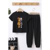 Детский комплект нижнего и верхнего спортивного костюма с медведем для мальчиков