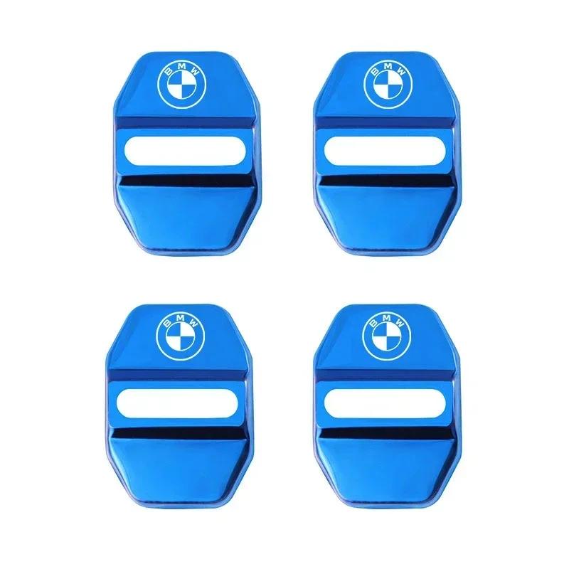 For BMW M E46 E90 E60 ZincAlloy Car Door Lock Buckle Protective Covers Cover Stickers For BMW X1 X2 X3 X5 X4 X6 X7 G30 G20 G32 G11 G12 F40 F30 F20