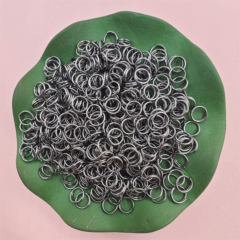 5/6/8/10mm 200-500pcs/bag Popular Iron Double Connecting Loops Rings For Jewelry Making DIY Accessories Split Jump Open Connectors Jewelry Accessory