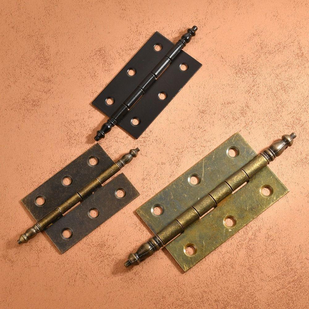 Легко устанавливаемый бронзовый винтажный шарнир прочный корончатый шарнир из цинкового сплава для игрушечных домиков