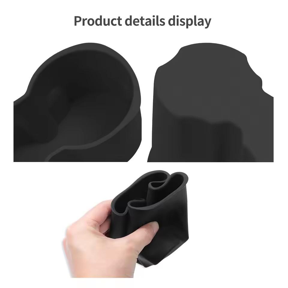 For BYD Yuan Pro 2025 2025 Silicone Water Cup Holder Central Control Drinks Storage Tray Car Interior Accessories Black