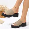 Summer new large size women's platform casual sandals comfortable and fashionable commuting style