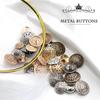 10 шт., ретро, ​​сделай сам, Золотая одежда, полые пуговицы ручной работы, шитье, модные, винтажные, декоративные