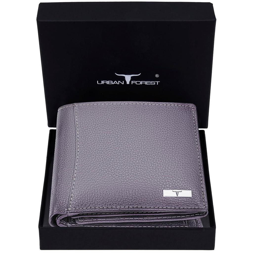 Мужской светло-серый кожаный кошелек Oliver