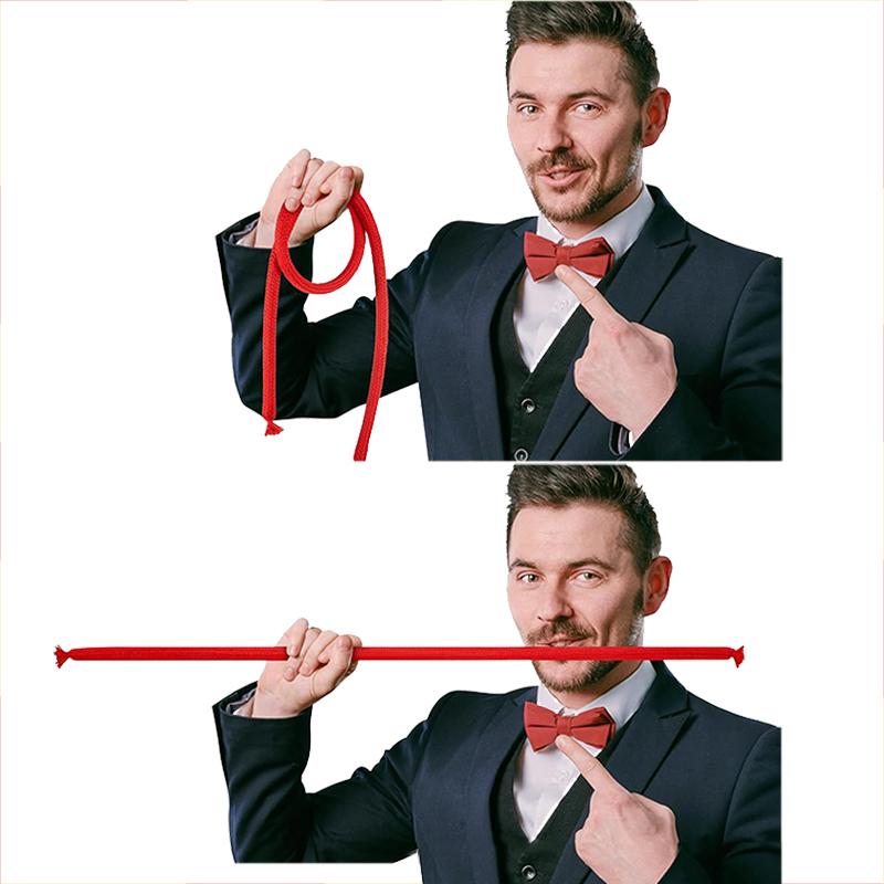 Rope Trick Stiff Rope Magic Tricks Soft Rope to Stiff Magia Close Up Street Illusions Gimmicks Mentalism Funny Props TMZ