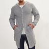 New Versatile Autumn And Winter Cardigan Men'S Retro Knitted Sweater Jacket Long Sleeved Heavy Jacquard Sweater