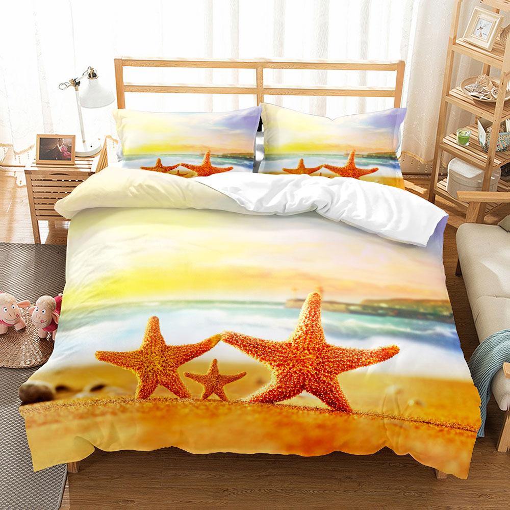 Комплект постельного белья Starfishes Single Double King US Twin Full Queen Size