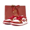 Air Jordan 1 Вечная Любовь Нескользящие Износостойкие Низкие Винтажные Баскетбольные Кроссовки Мужские Белые Красные FJ3459-160(Команда676-)