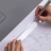 Deli 6220 20cm Transparent Straight Rulers (5-Pack)