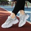 Всесезонные женские спортивные туфли, Дышащие женские спортивные туфли, Женские спортивные туфли на толстой подошве, увеличивающие рост