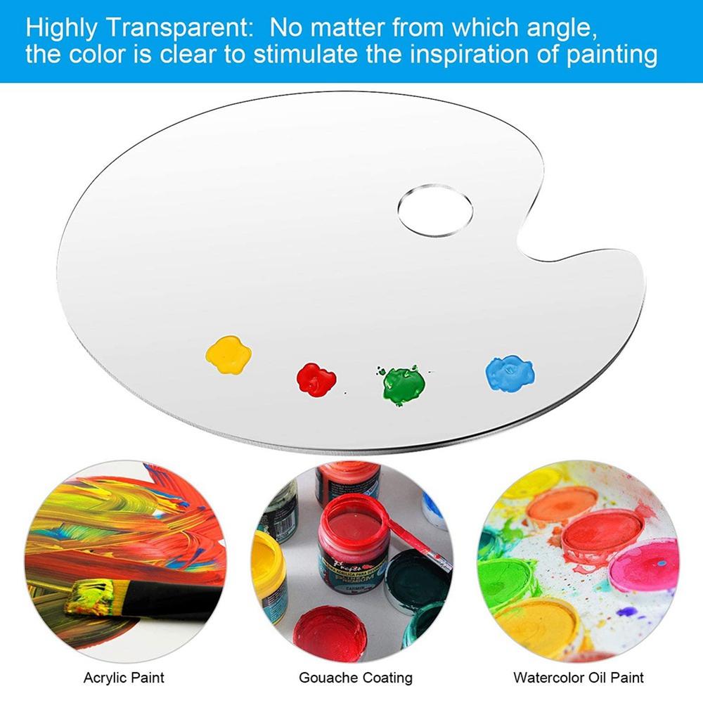 Painted Drawing Supplies Oil Painting Palettes Painting Palette Clear Paint Tray Pigment Pallet