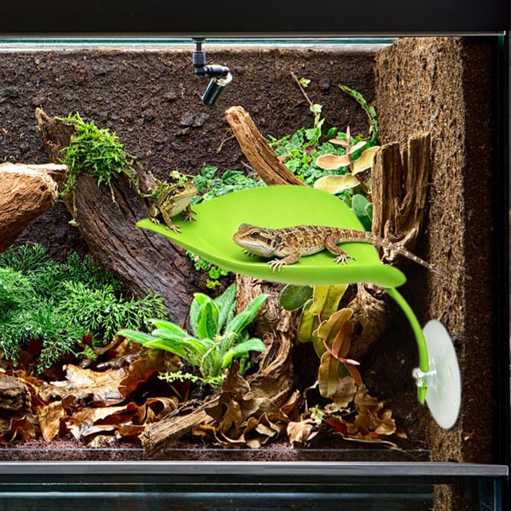 Подставка для купания черепах, платформы для лазания рептилий, аквариумные островки в форме листьев, среда обитания для посадки, декор для террариума для черепах, лягушек
