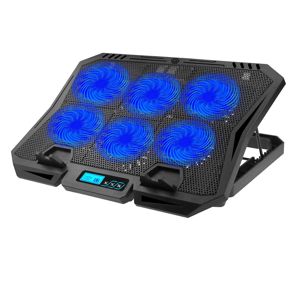 Gaming Laptop Cooling Stand with Adjustable Fans for 14" To 15.6" Laptops