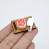 Realistic Miniature Food Prep 3Pcs/Set Mini Steak Cutting Board, Tiny Board Cleaver Steak, Doll Mansion Kitchen Decor Accessories, Miniatures