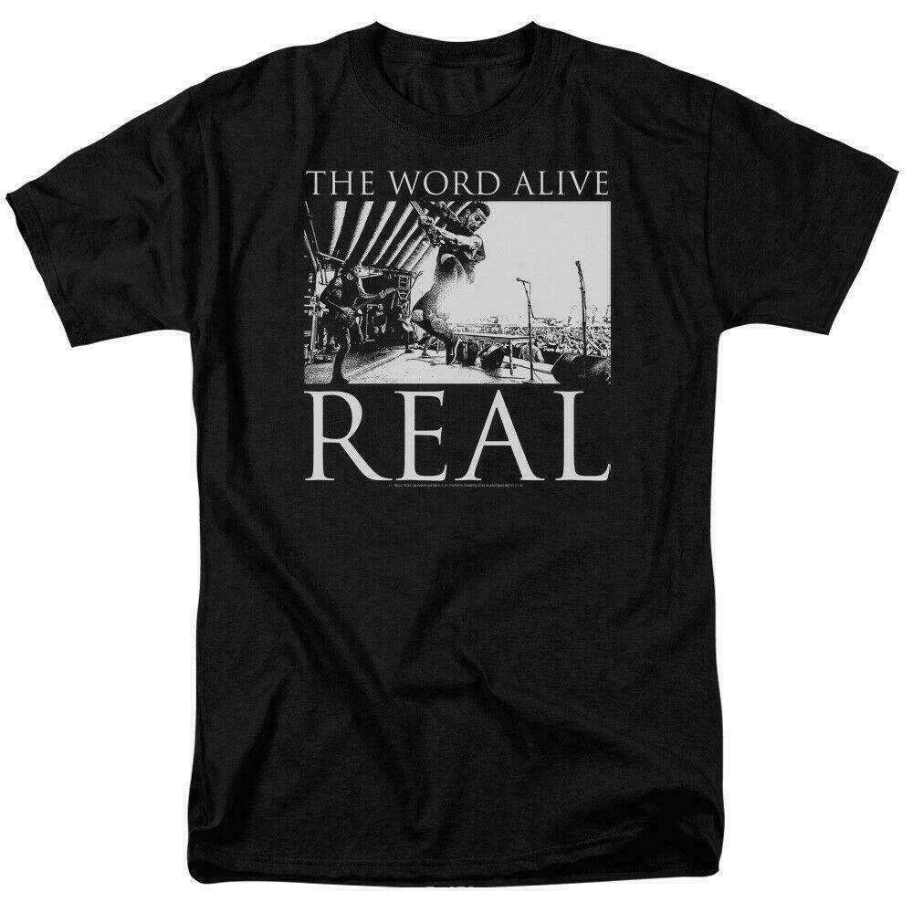 26 The Word Alive Live Shot Футболка Лицензированный Мерч Хэви-метал Рок-группы Черная Унисекс Футболка
