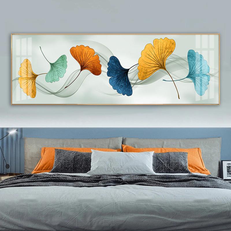 Картина с листьями гинкго, печать на холсте, плакаты на скандинавскую тему, настенные художественные фотографии для гостиной, современное абстрактное украшение для дома без рамки