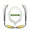 Men Women Yellow Green Night Vision Sunglasses Colored Reflective Glasses Sunglasses Black Unisex Fishing Lenses