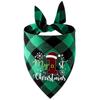 Christmas Pet Bandanas Triangle Scarf Reversible Towel for Pets Bandana for Pet Costume Accessories Christmas Party Supplies