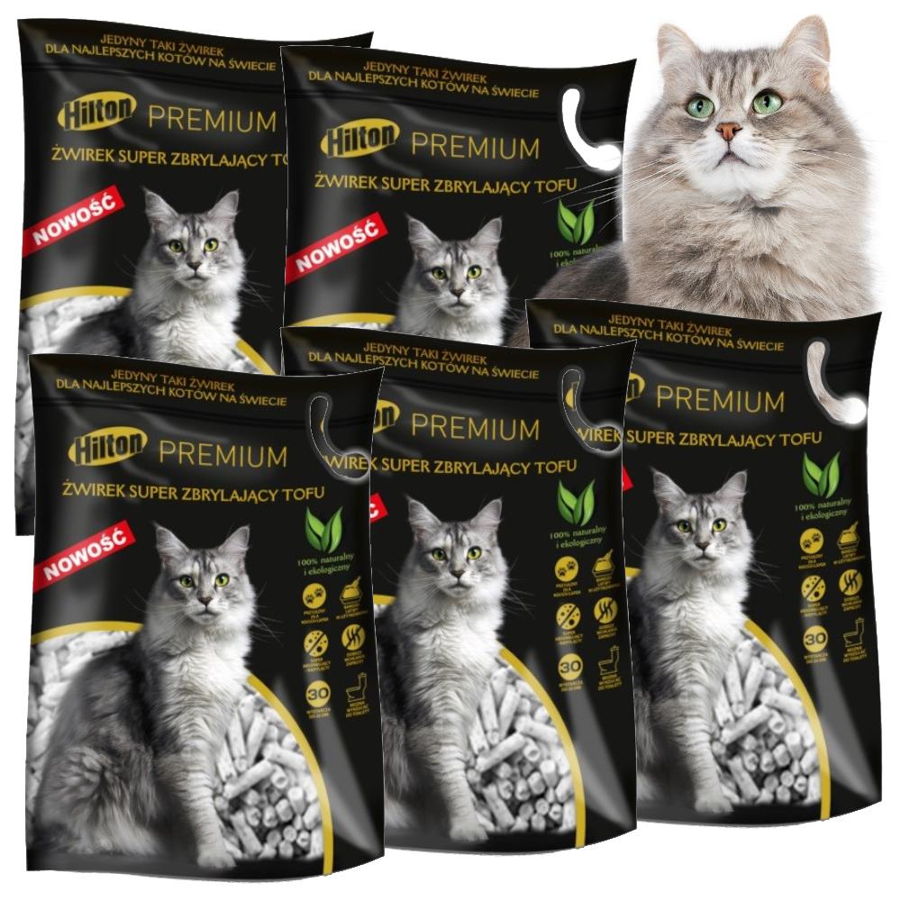 HILTON Суперкомкующийся тофу-наполнитель 5x2,5 кг