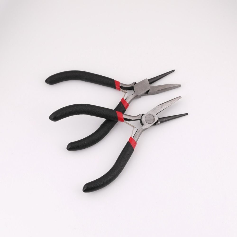 Черные щипцы для ювелирных изделий Инструменты Плоскогубцы-зажимы Плоскогубцы с острыми носами Щипцы для наращивания волос Бисероплетение