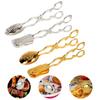 Vintage Style Fruit Salad Cake Clip Buffet Food Tong Gold-plated Snack Cake Clip Salad Pastry Clamp Baking Barbecue Tool