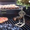 BBQ Sausage Rack Durable Stainless Steel Barbecue Fork Novelty Funny Grill Holder for Campfire Camping
