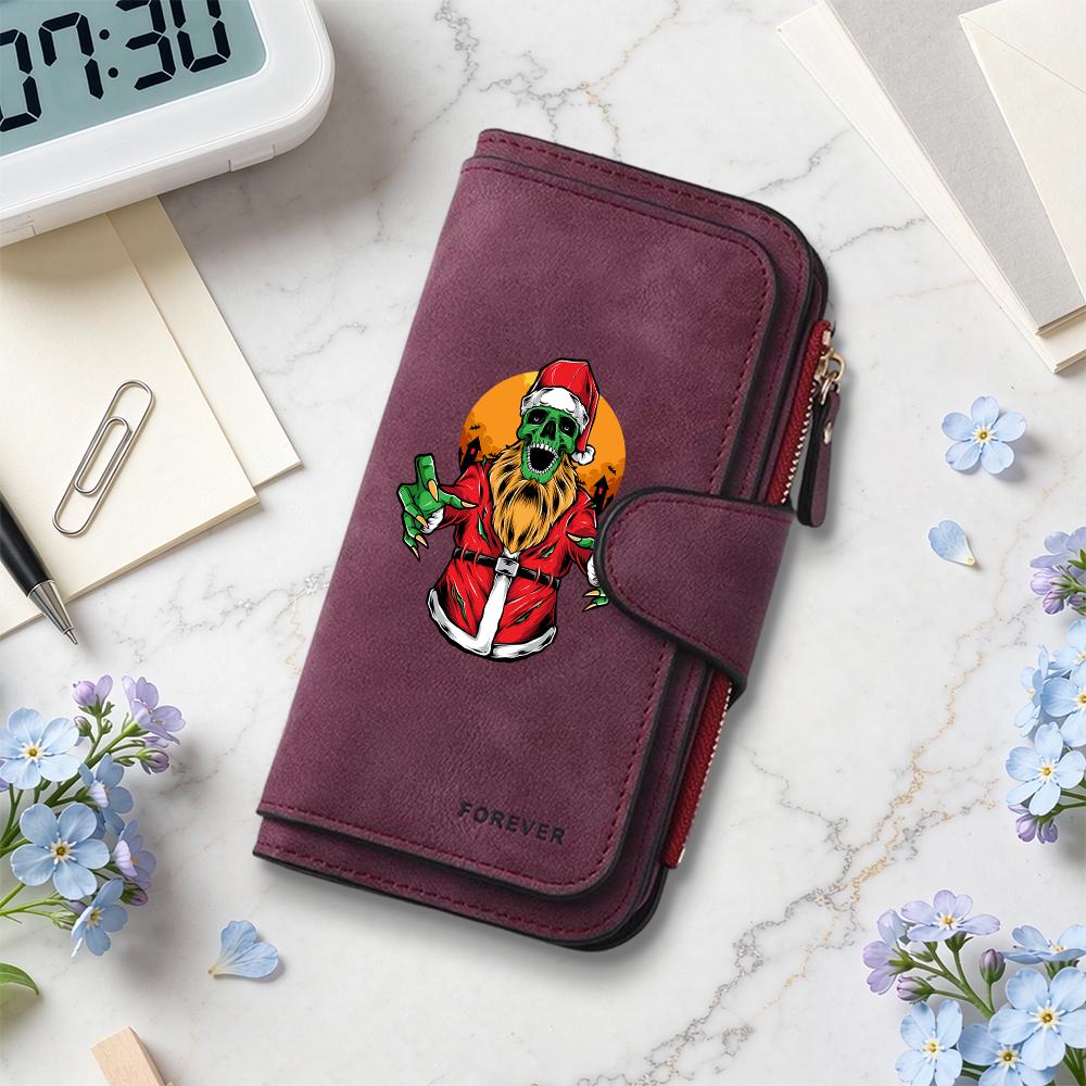 Zombie Santa Long Wallet for Daily Use