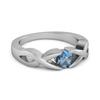 London Blue Topaz Twisted Vine Band Ring - 925 Sterling Silver