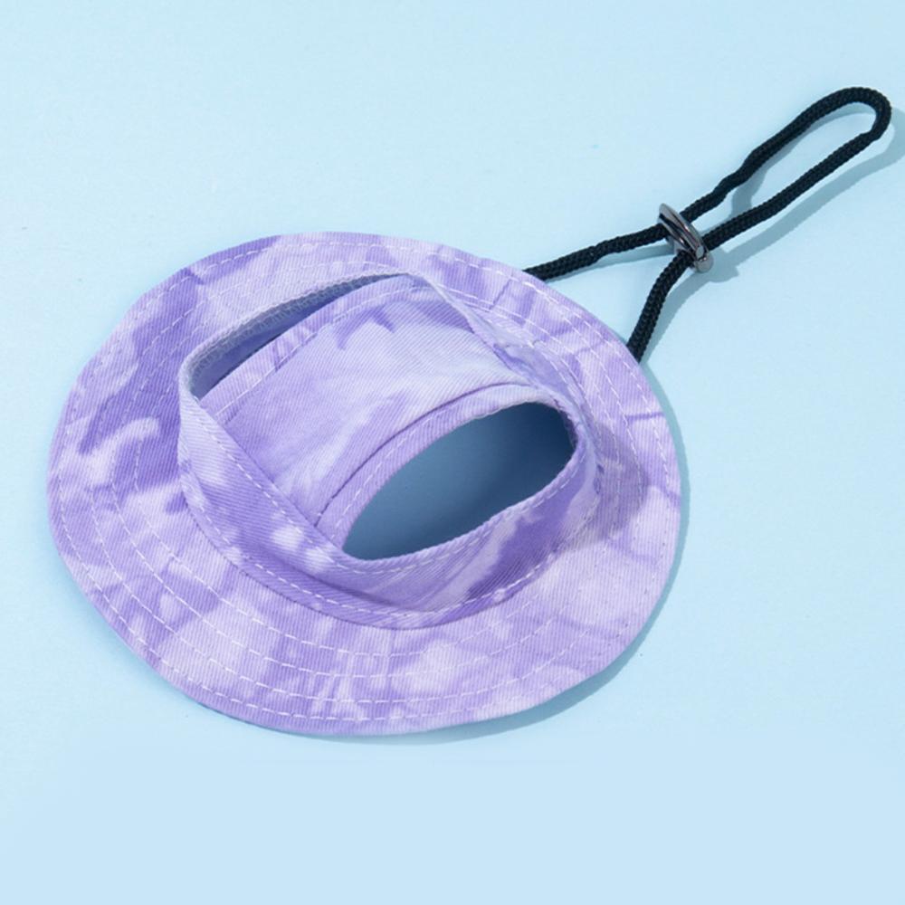 Pet Hat with Ear Holes Summer Outdoor Cute Dog Cat Hat Colorful Adjustable Baseball Cap for Small Medium Dogs Cats Pet Supplies